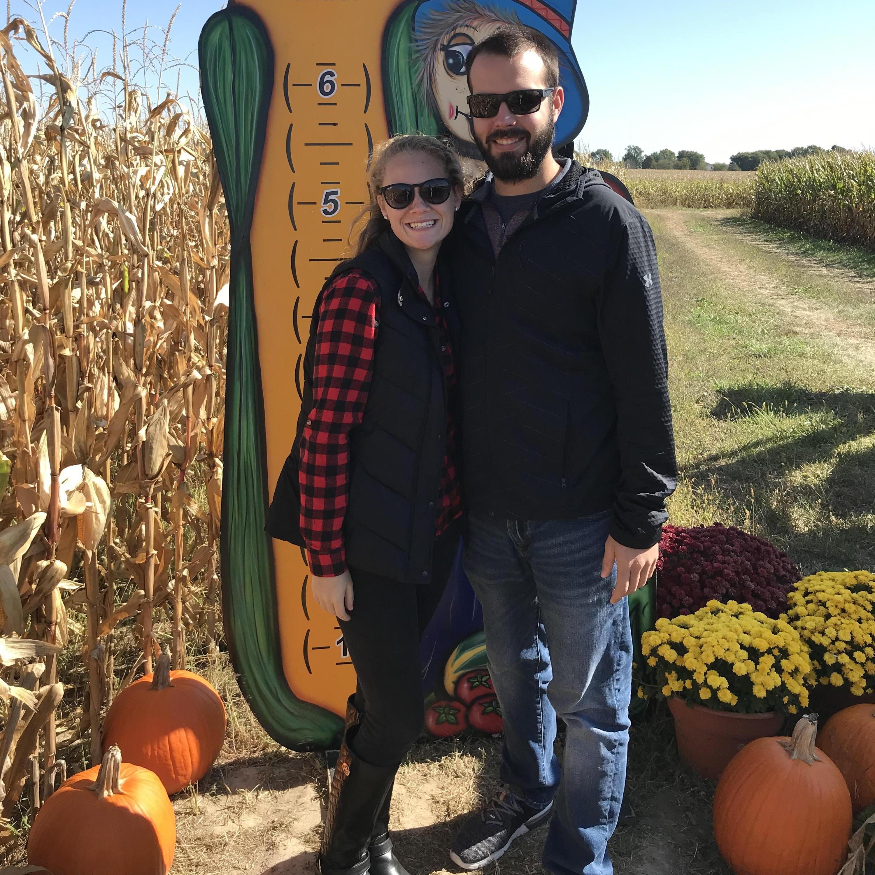 Fun fall day at a corn maze
