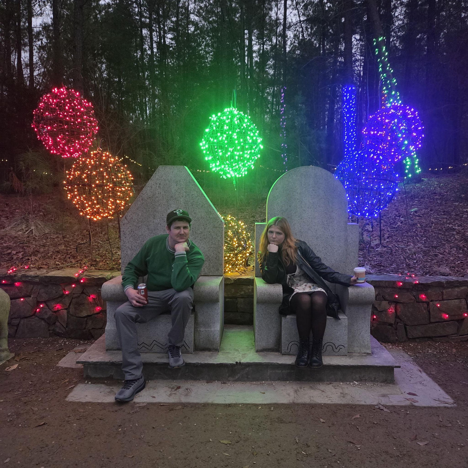 Enjoying the Christmas Lights at the Botanical Garden- December 2025