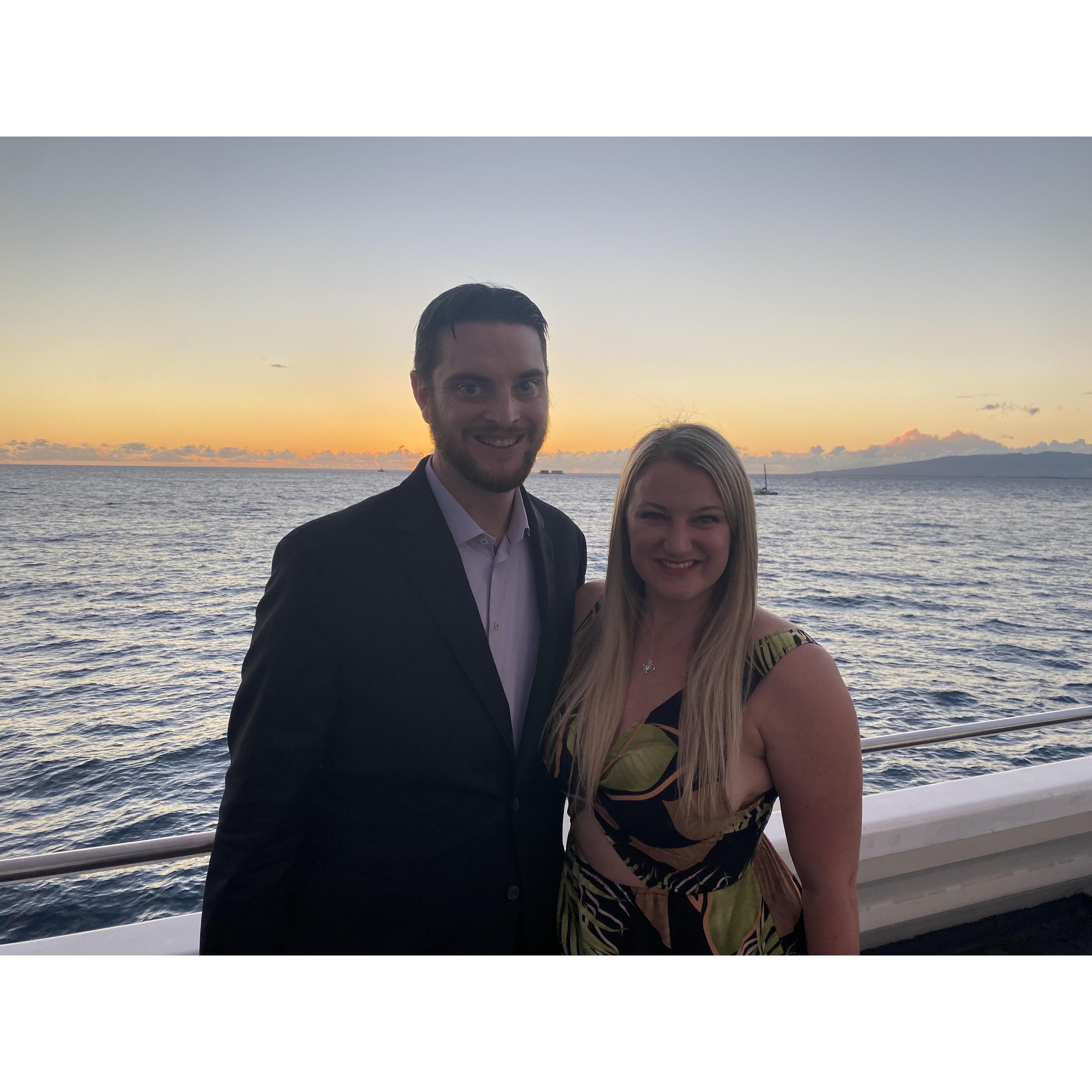 Sunset cruise in Hawaii