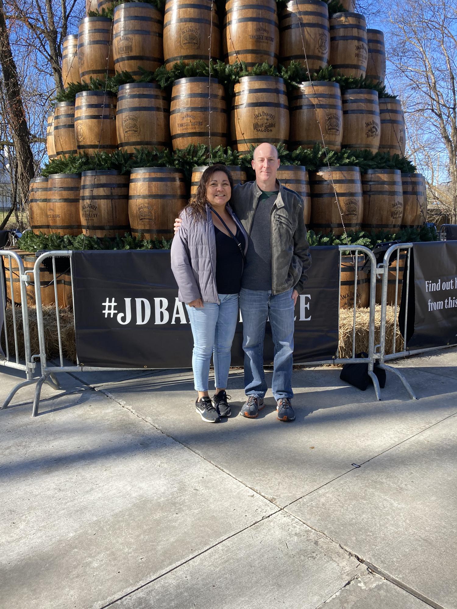 At Jack Daniels distillery Dec. 2020 to pick up some personalized Jack gifts.