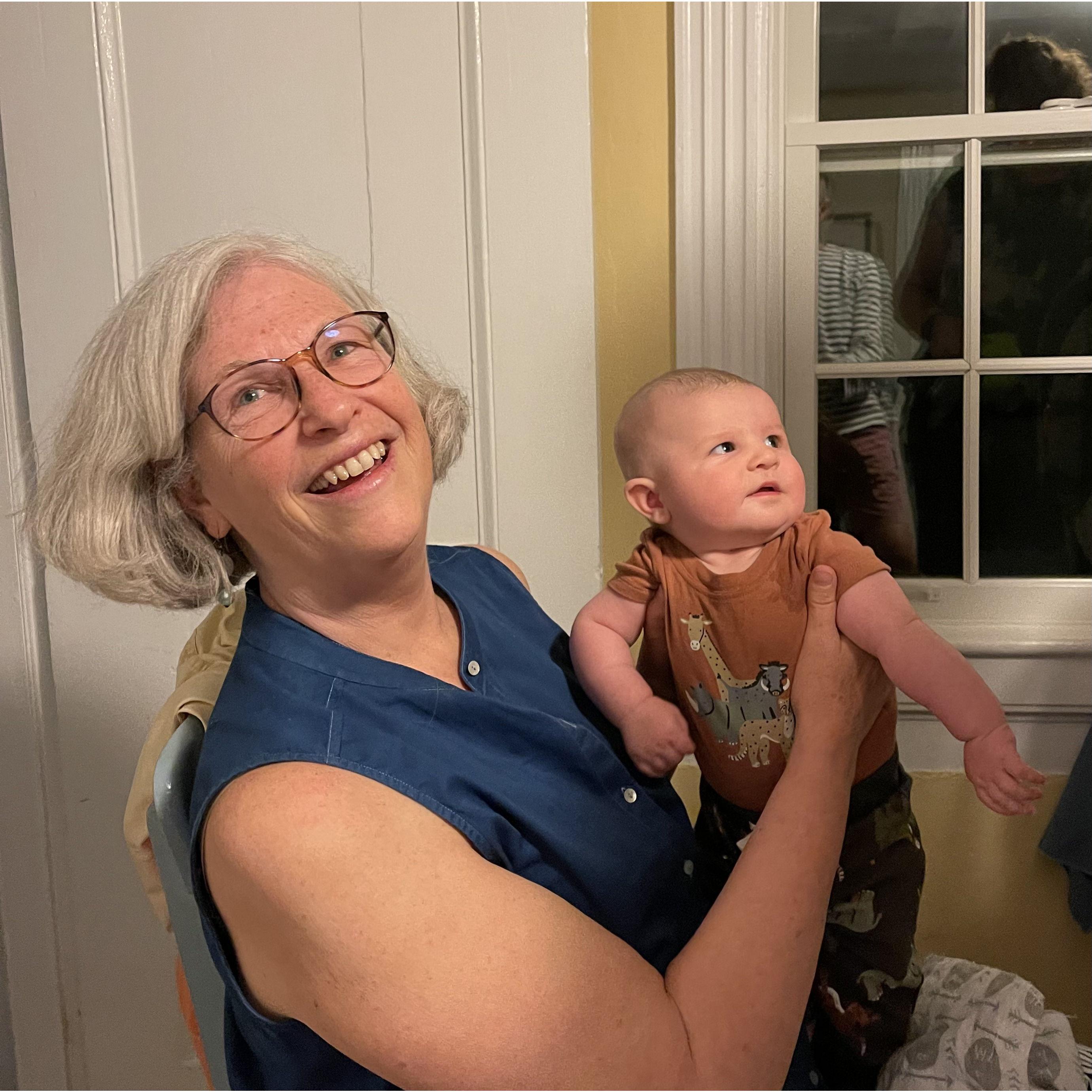 Jan with her new grandson, Jaxon. Such joy! 2022