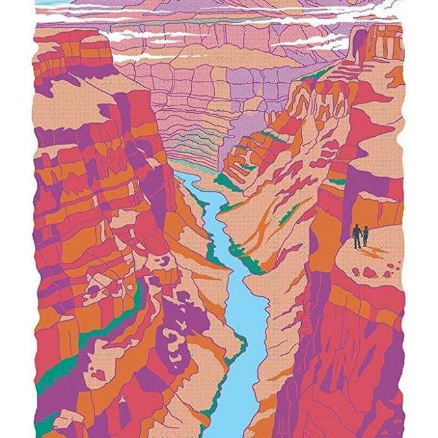 Vestiges Grand Canyon National Park Region Kitchen Towel 100% Cotton Pique 21.5" x 32"