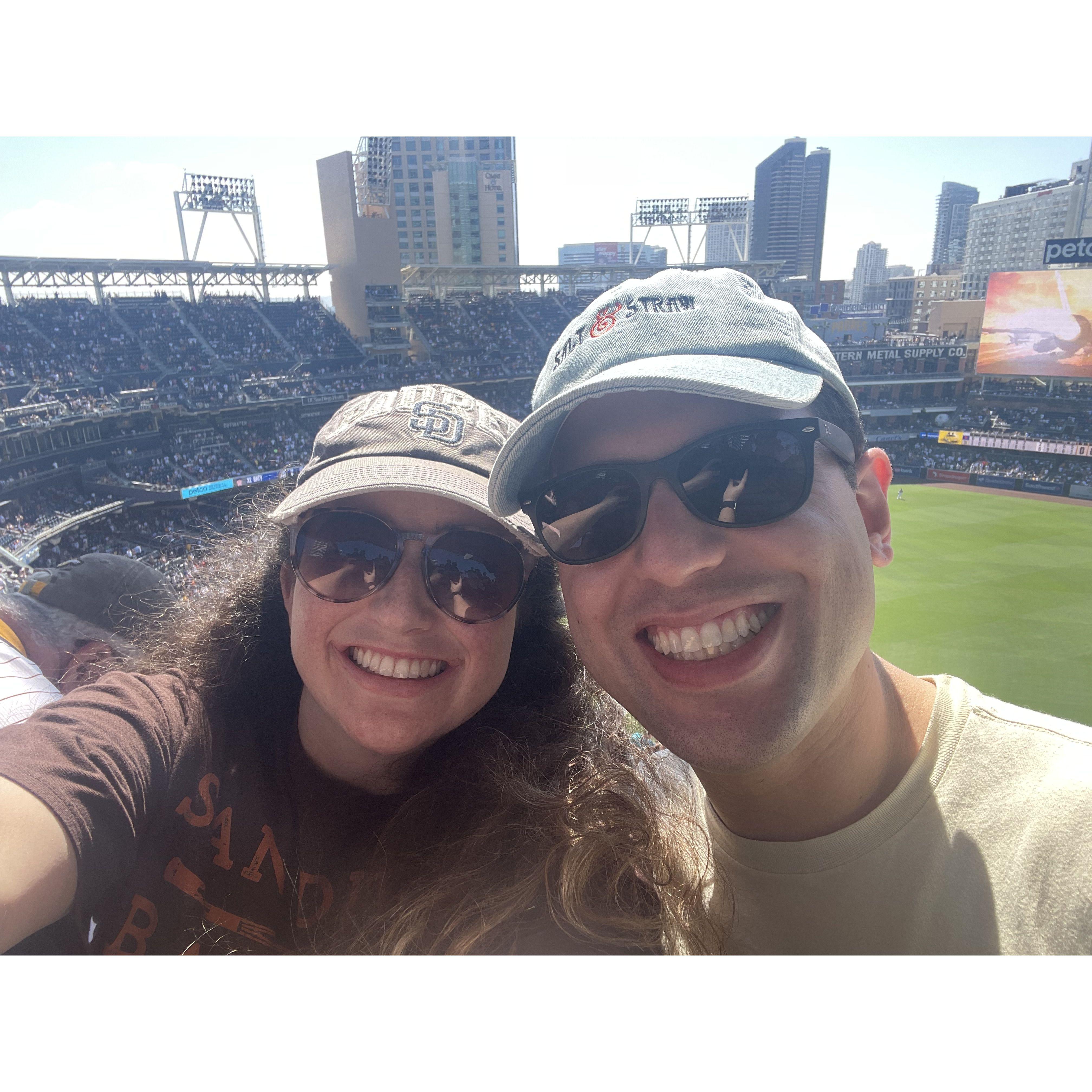 July 2023: Grace showed Stephen around Petco Park!