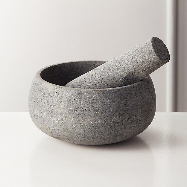 River Stone Mortar and Pestle