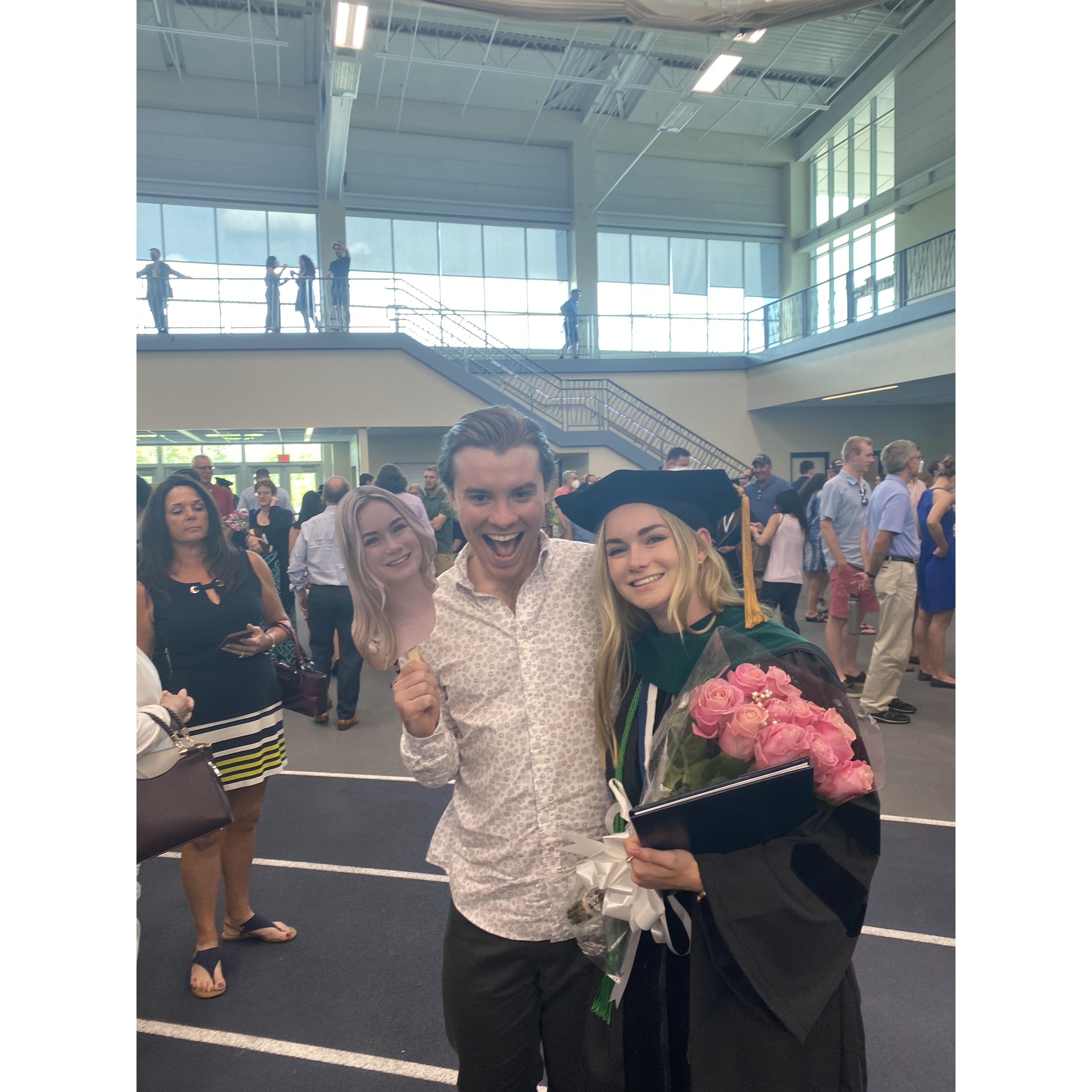 Jennie's Doctoral Graduation! Jake is Jennie's biggest supporter :) 2022