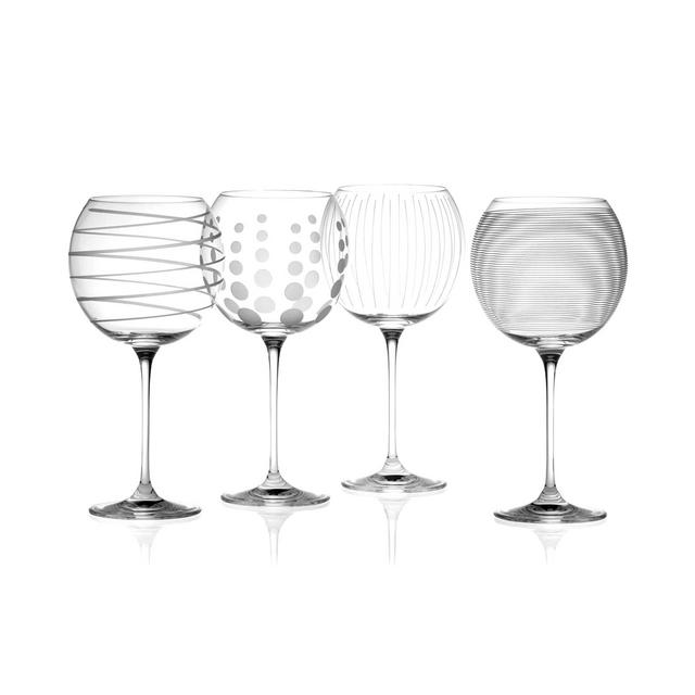 Mikasa "Clear Cheers" Balloon Goblets, Set Of 4