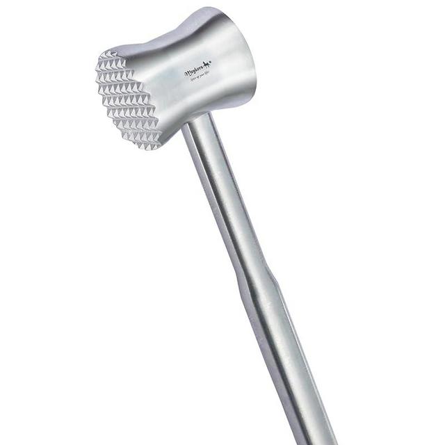 Meykers Meat Tenderizer Mallet | 304 Stainless Steel | Dishwasher Safe | Meat Pounder Hammer Flattner Beater | Kitchen Tool for Steak Chicken Poultry Food | ablandador de carne martillo para carne
