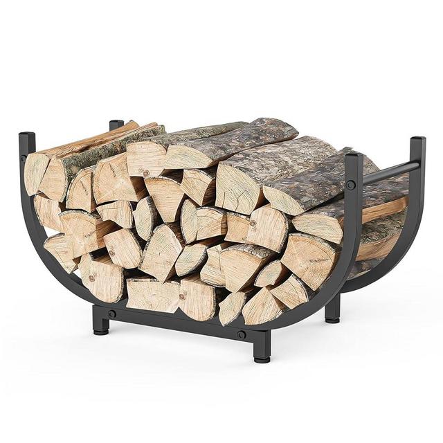 KRZKRZ Firewood Rack Outdoor 30in，Indoor Firewood Storage and Firewood Rustproof Holder，Stable Log Holder and Fireplace Decor Organizer