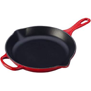 Le Creuset Signature Iron Handle Skillet, 11-3/4-Inch, Cerise (Cherry Red)