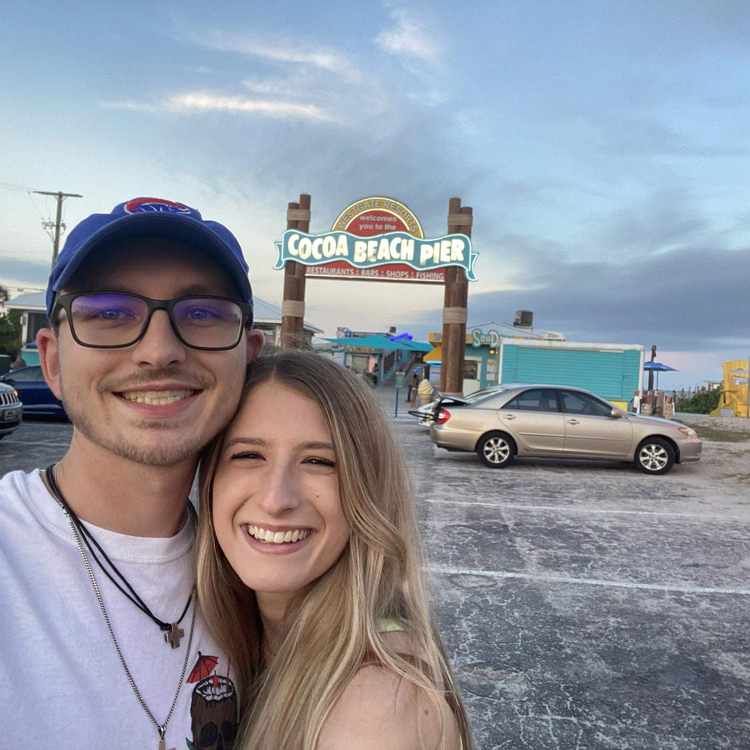 We love to travel and visit family and friends! Cocoa Beach was the first trip we took together and definitely our most memorable still to this day!