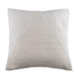 Triangle Square Throw Pillow in Natural