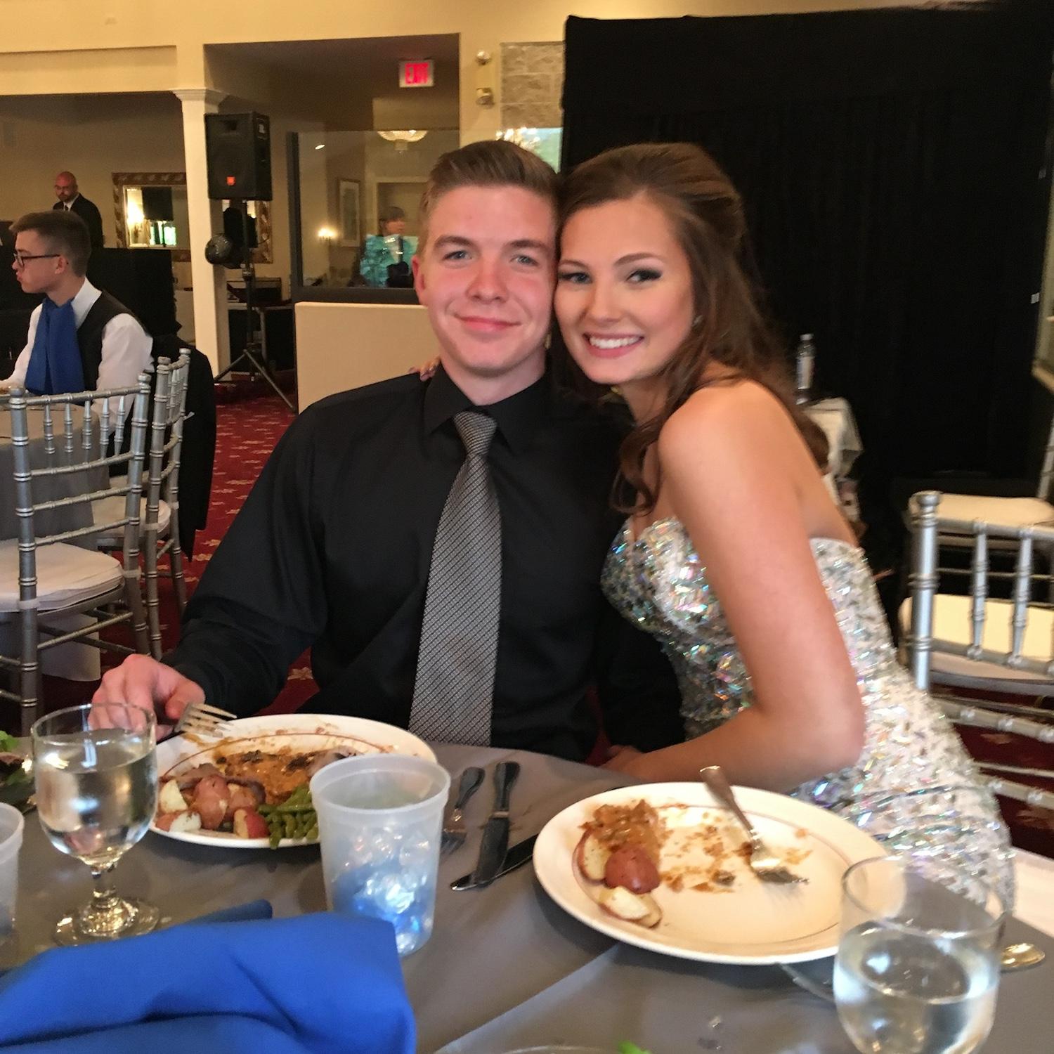 Senior year prom for Merritt!