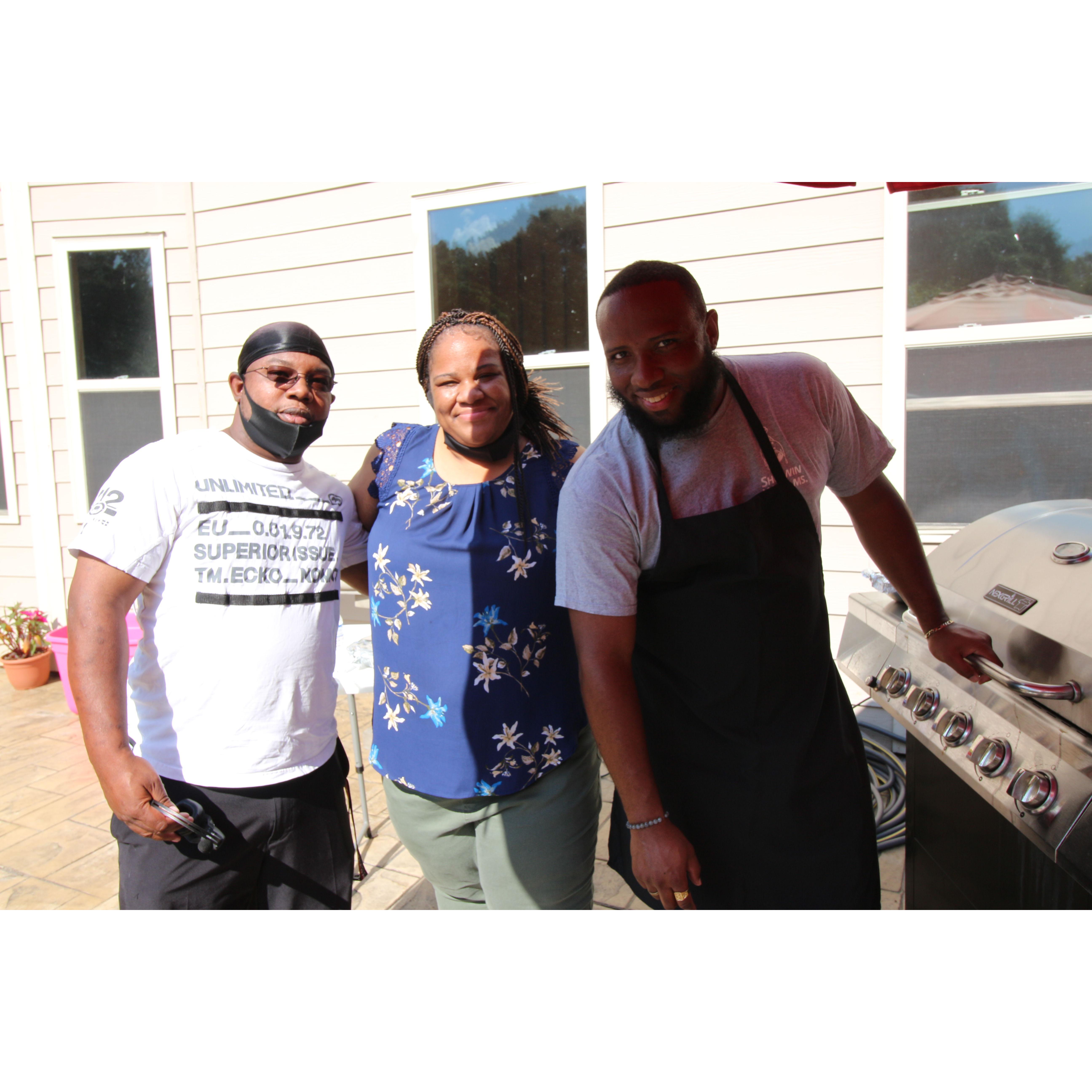 Mike, big sis Keisha and bro in law!