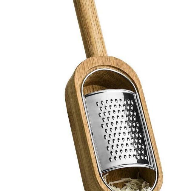 Sagaform Nature Collection Cheese Grater in Oak Container with Handle