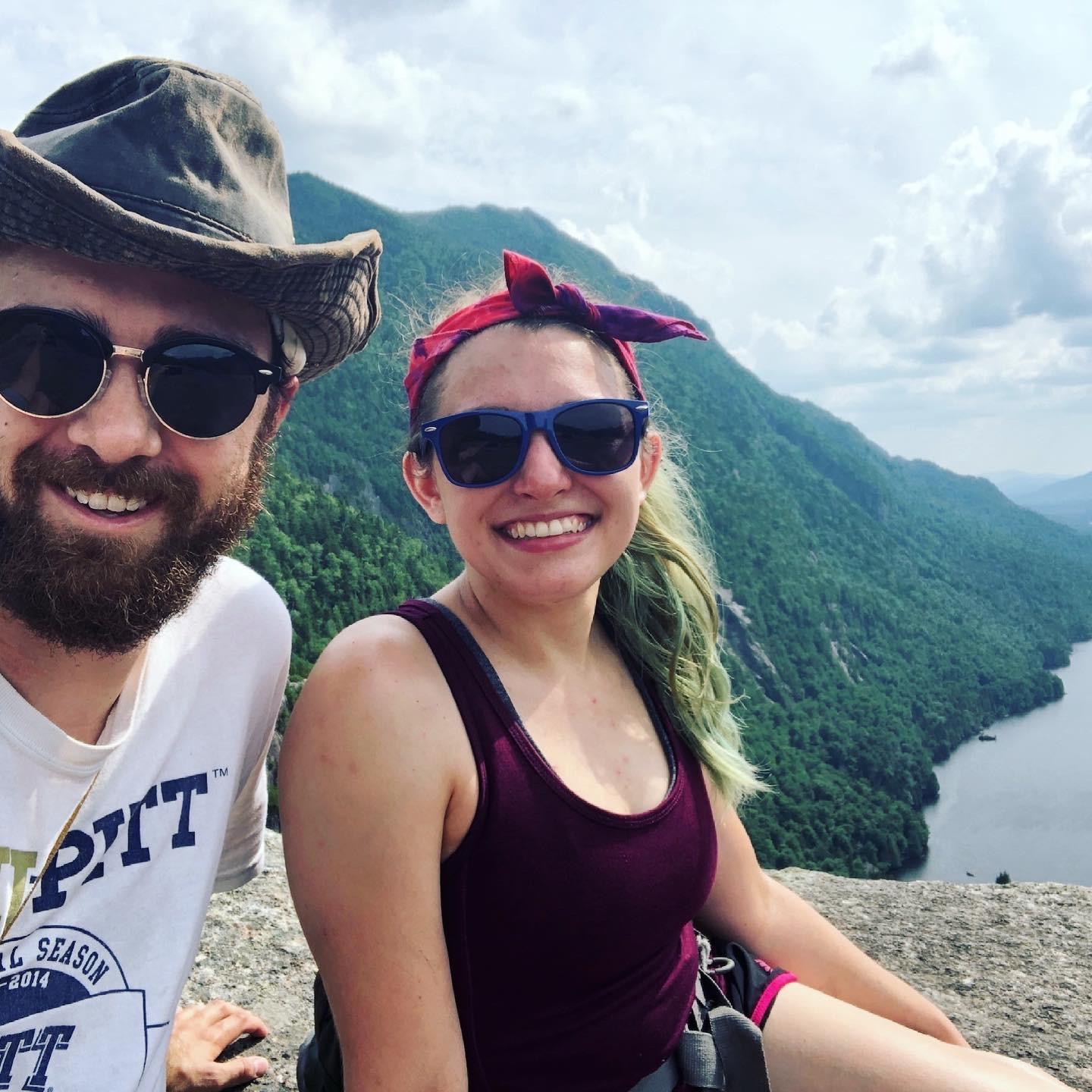 Hiking in the Adirondacks, 2020. During the pandemic, we packed up the van and car-camped across Maine, Vermont, & New York.