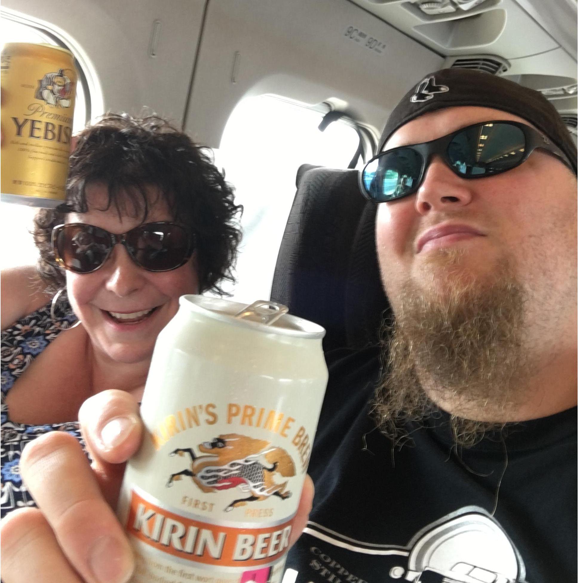 On the bullet train in Japan