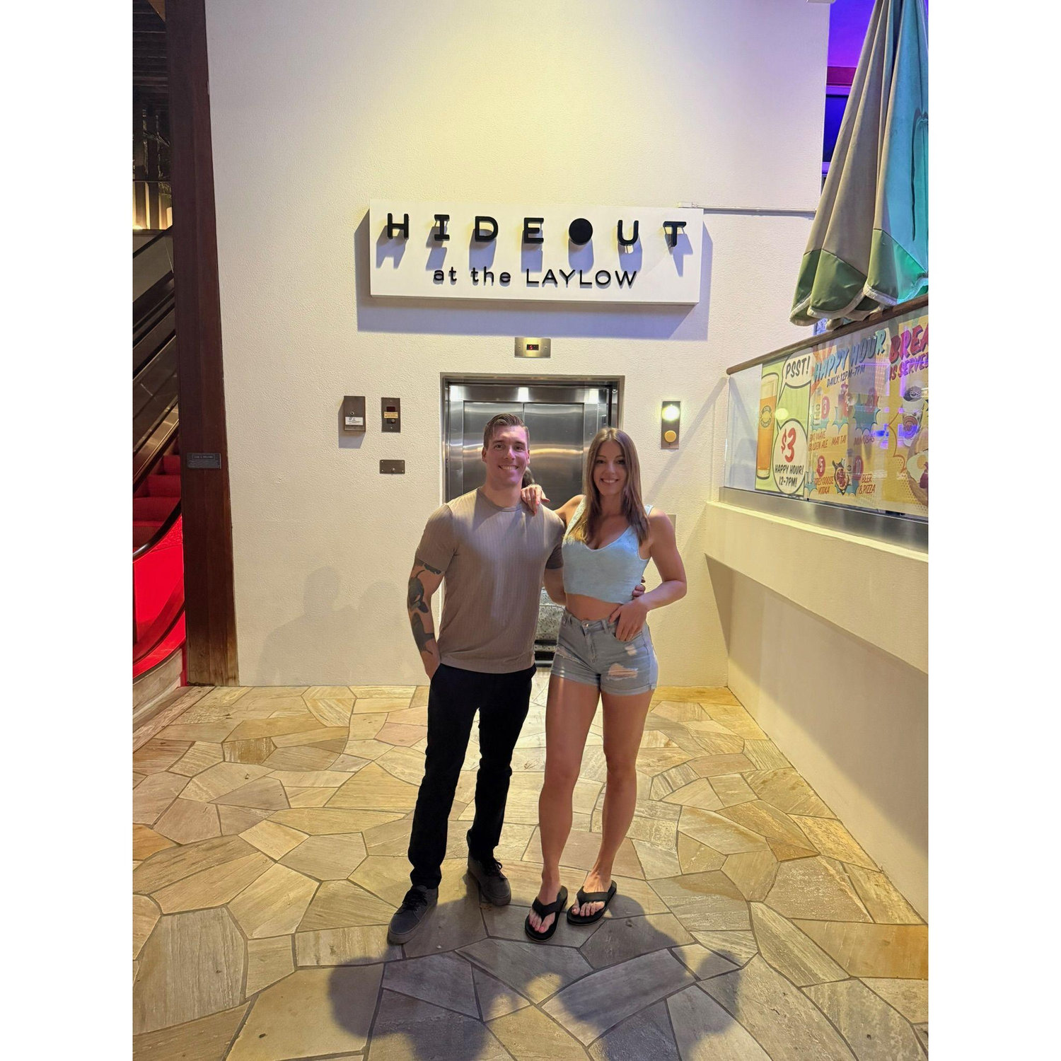 Our first date: The Hideout in Waikiki. It all started when Katharina snuck up behind Ricky and poked him in the rib, definitely a first impression he’d never forget