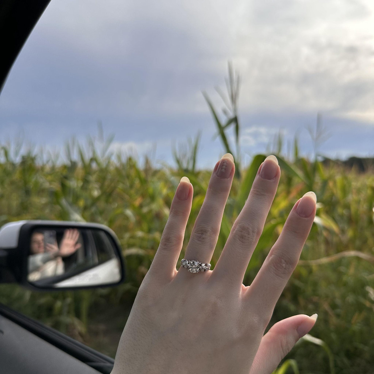 Moments after proposal