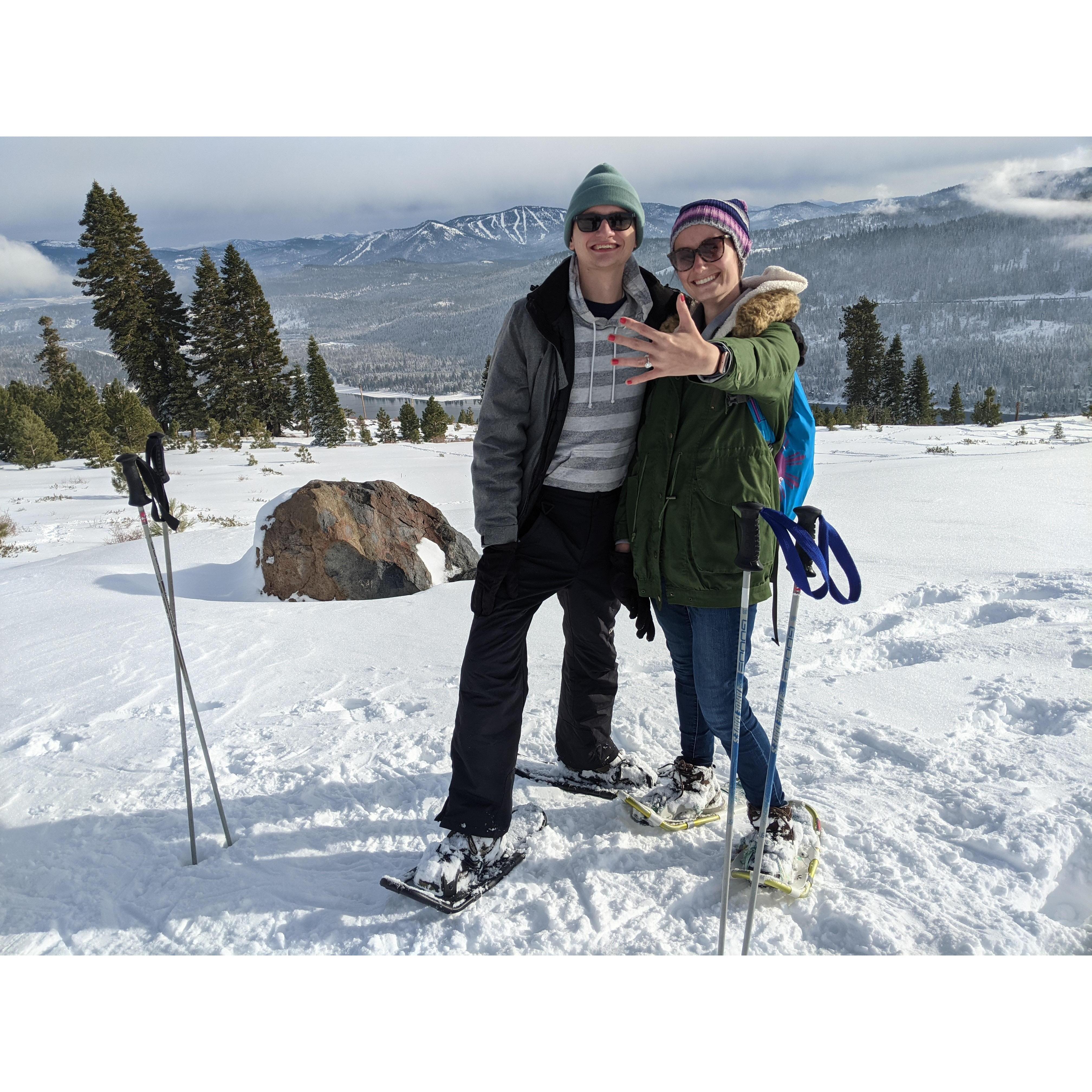 Snowshoeing in Truckee, 2020