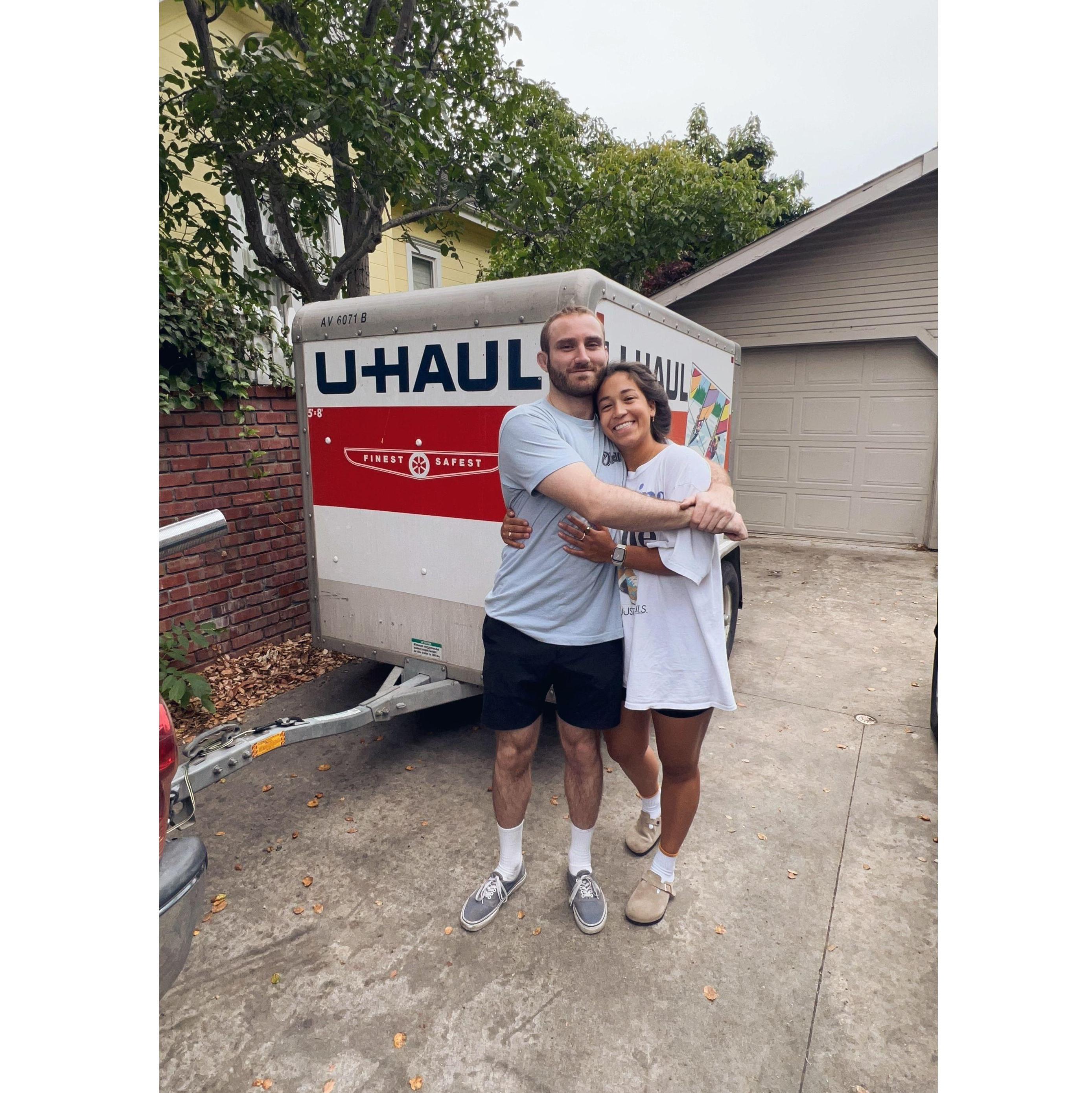 August 24th, 2023 - Packed up everything in Santa Cruz, and started the road trip to Dallas Texas