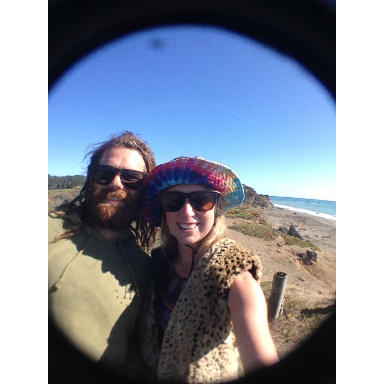 Beach date, San Simeon CA, 2015