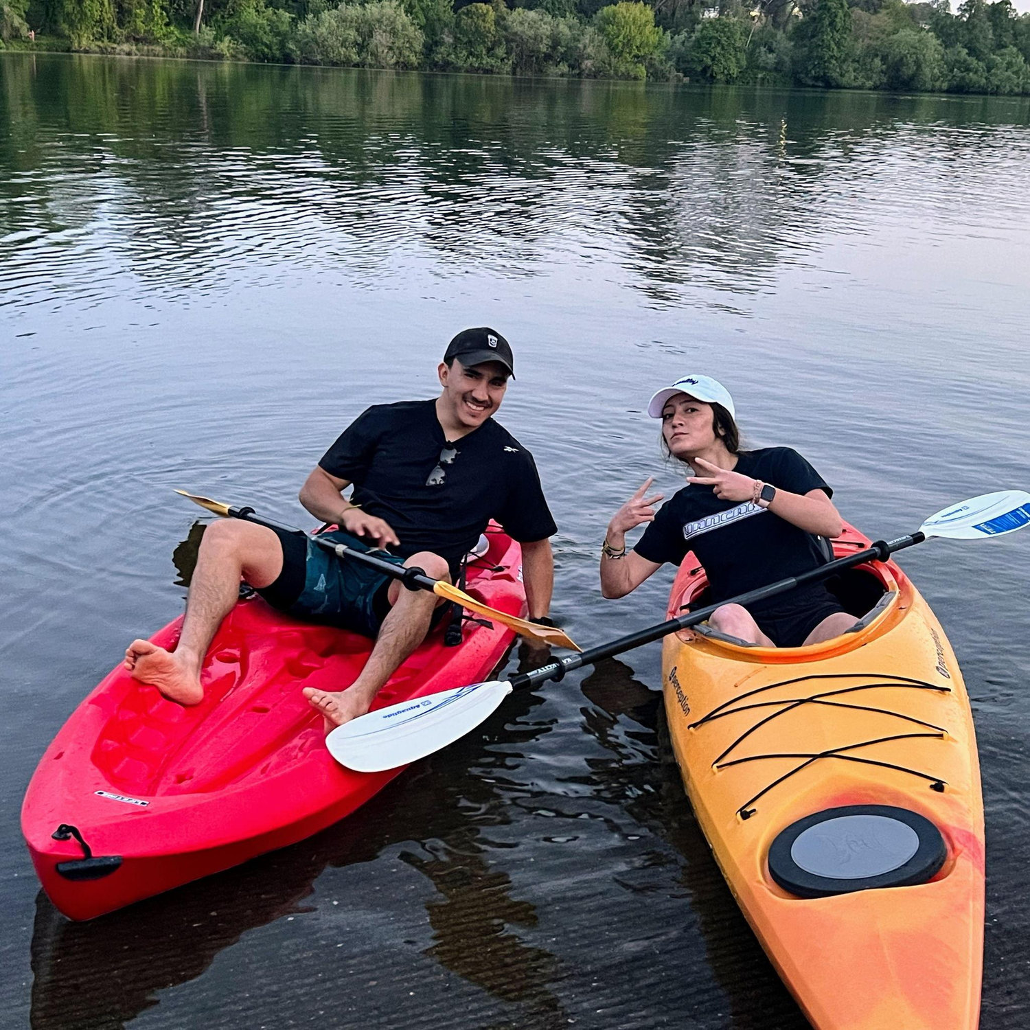 J&J kayak together.