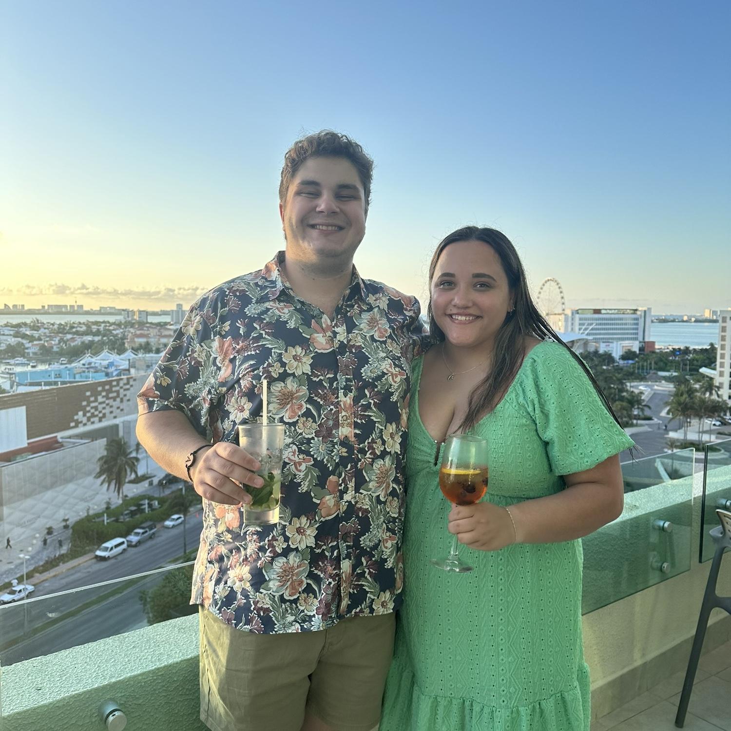 Caitlyn and Jaxon at Live Aqua in Cancun for their college graduation trip!
