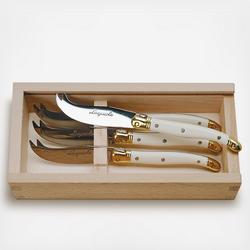 Twine, Rustic Farmhouse Assorted Gourmet Cheese Knives, Set of 4 - Zola