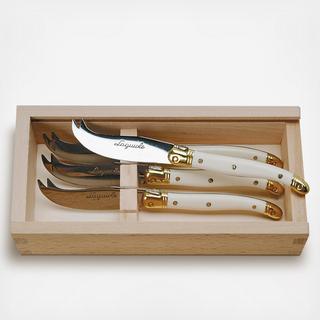 Laguiole Mini Cheese Knife, Set of 4