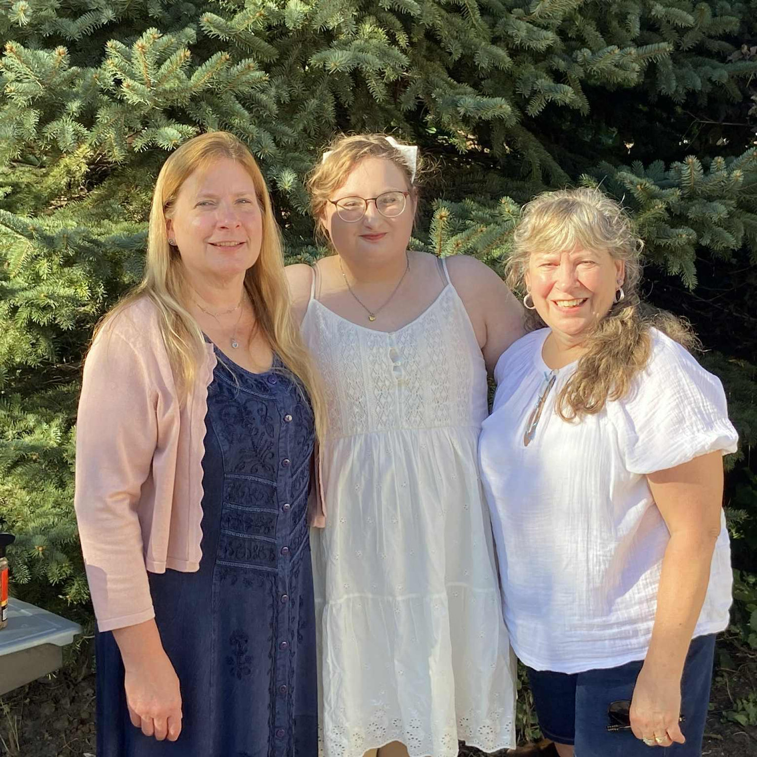 Engagement party photos with Camille (Mother of the bride) and Barbi (Godmother of the bride)