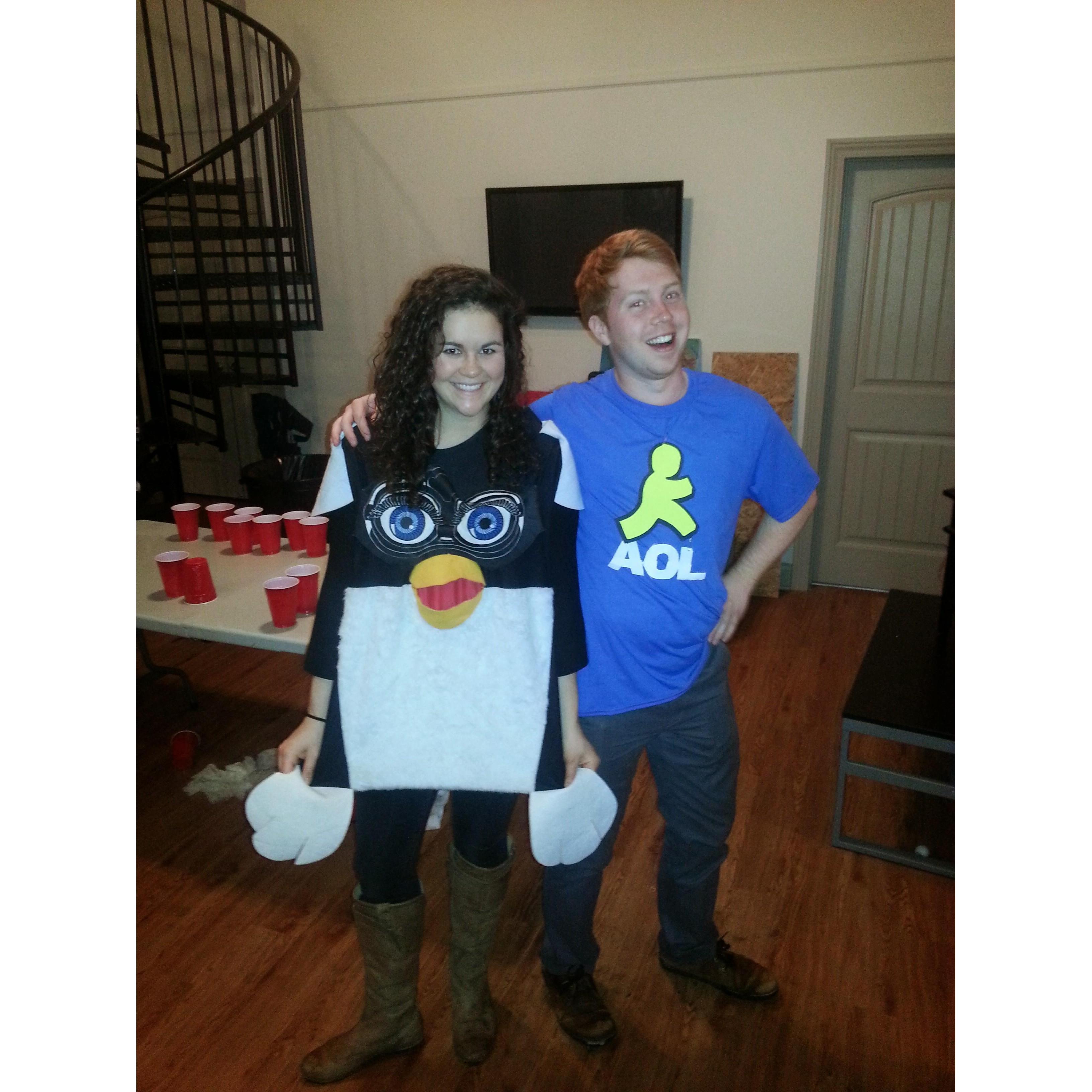 First picture together at 90s themed party in Ann Arbor.