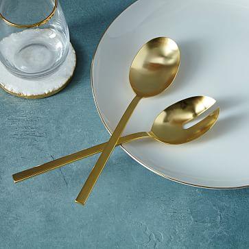 Gold Salad Serving Spoons