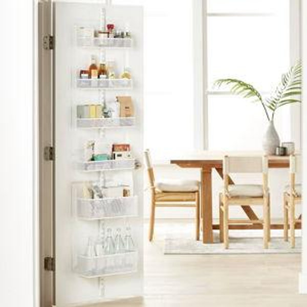 Elfa Mesh White 80" Over the Door Rack
