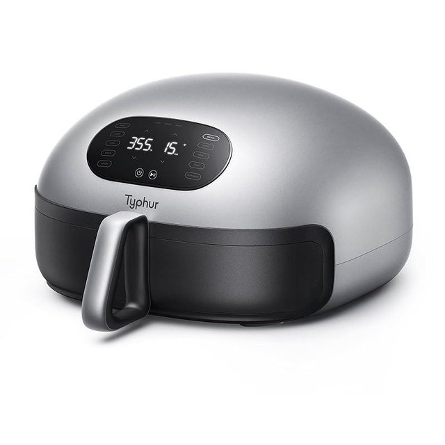 Typhur Dome Air Fryer, No.1 Cooking Speed Large Air Fryer with Superior Airflow, Self-cleaning Smart Digital Air Fryer with Dishwasher Safe Basket for Quick Easy Meals, Up to 32 Chicken Wings Capacity