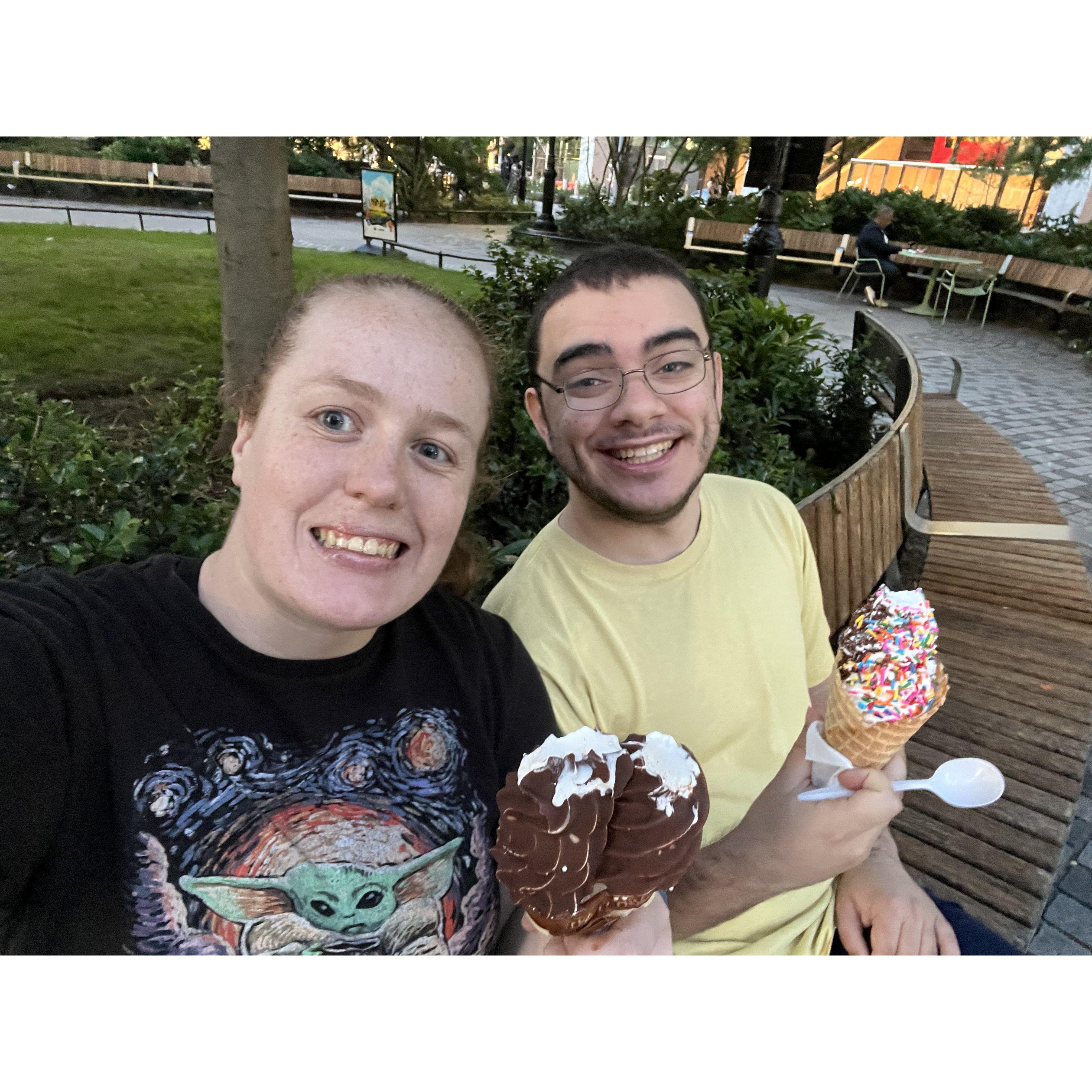 Ice cream at Hudson Yards 2023