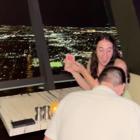 Luke surprised me with a magician up on top of the world!