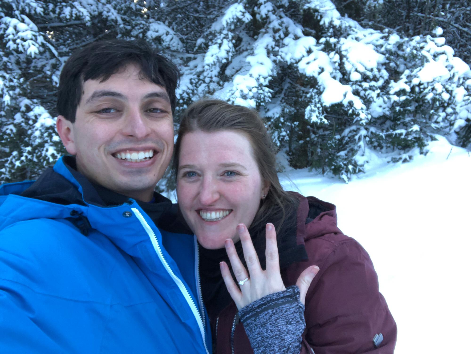 Right after getting engaged on the slopes in Killington, VT