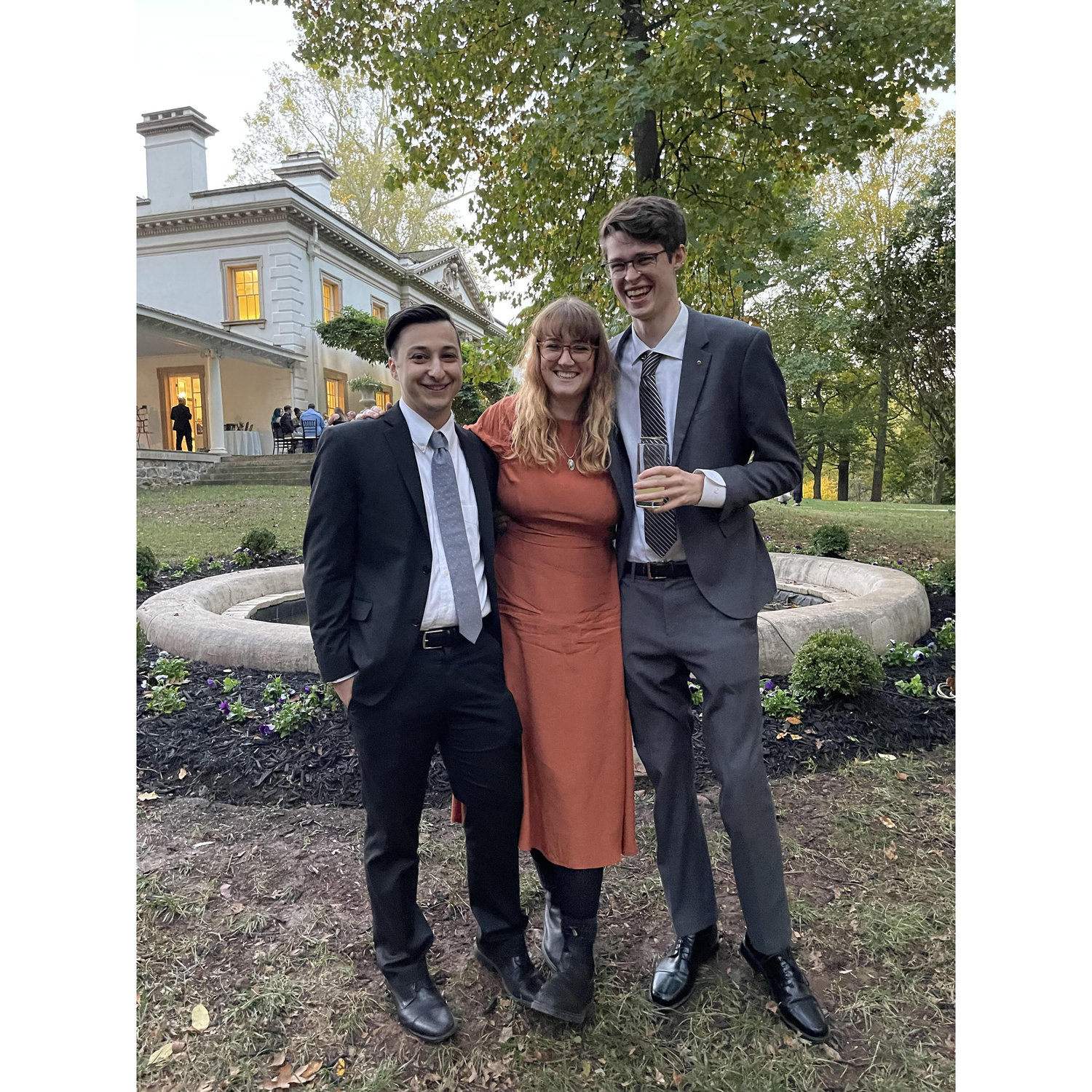 Our friend's wedding and our roommate, Bram!
