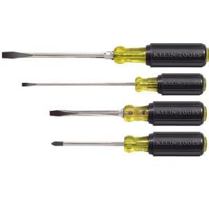 4-Piece Assorted Screwdriver Set- Cushion Grip Handles