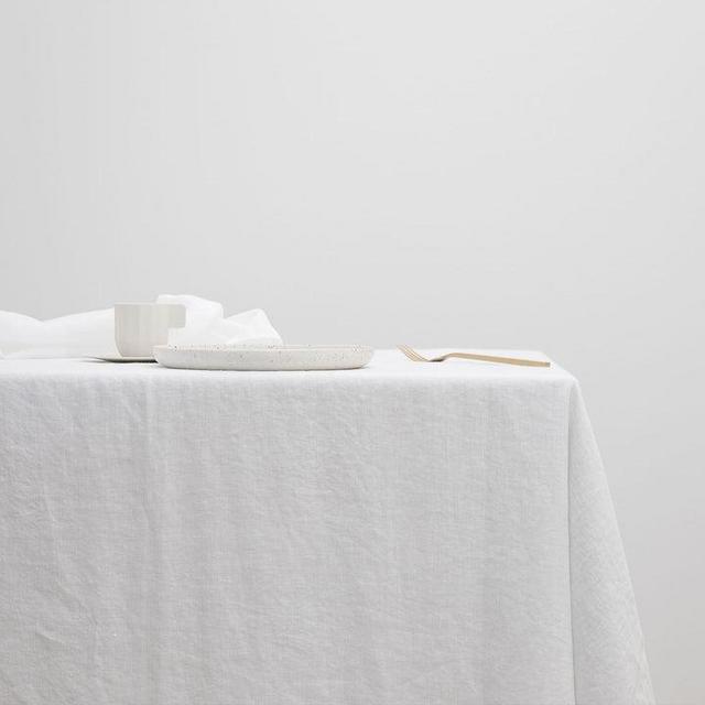 Cultiver Linen Tablecloth - White - Small