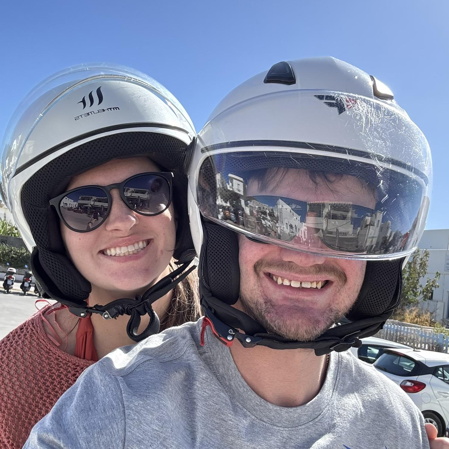 Drove around Milos, Greece on 4 wheelers for the day!