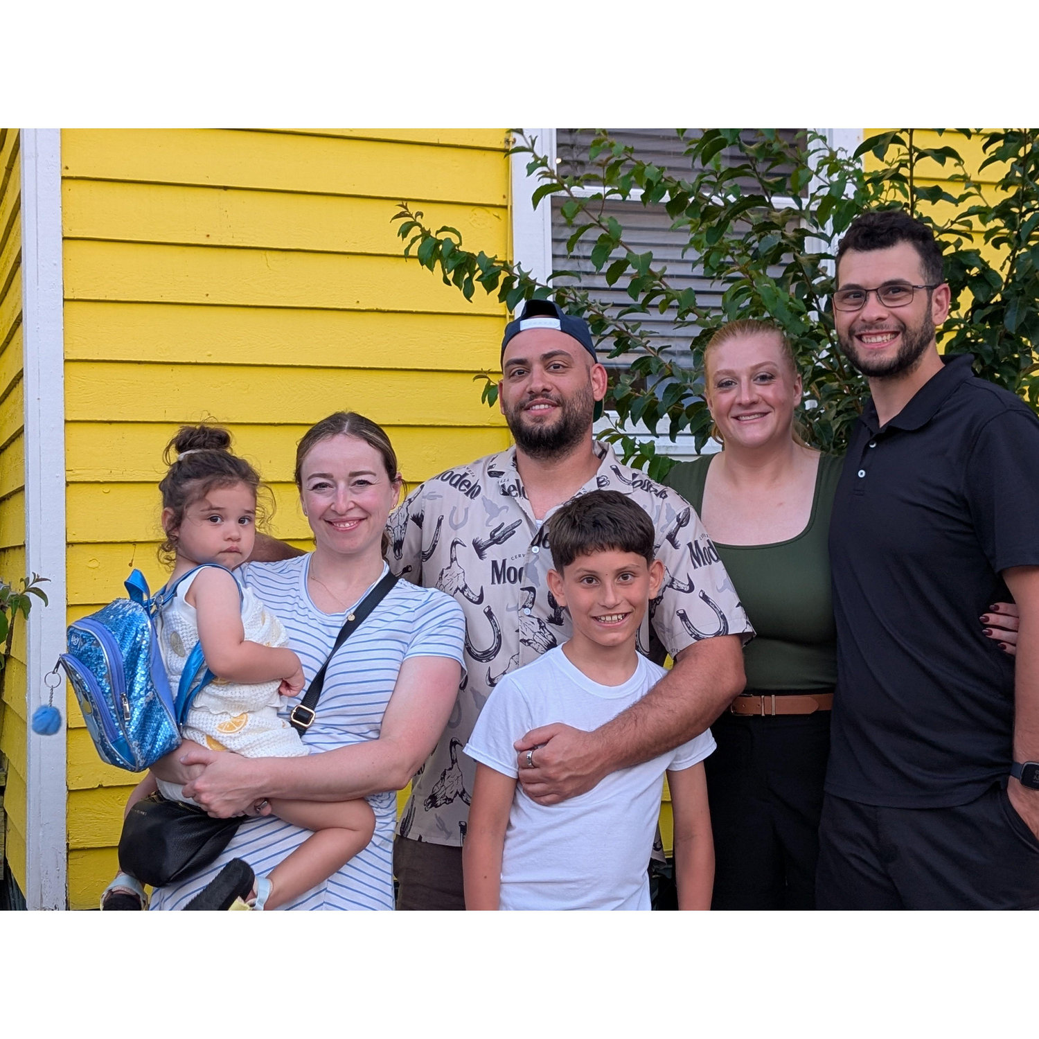 OBX 2025. Olivia & Sergio with Best Man Gaetano, Groomsman Sal Canale & Bridesmaid Stephanie