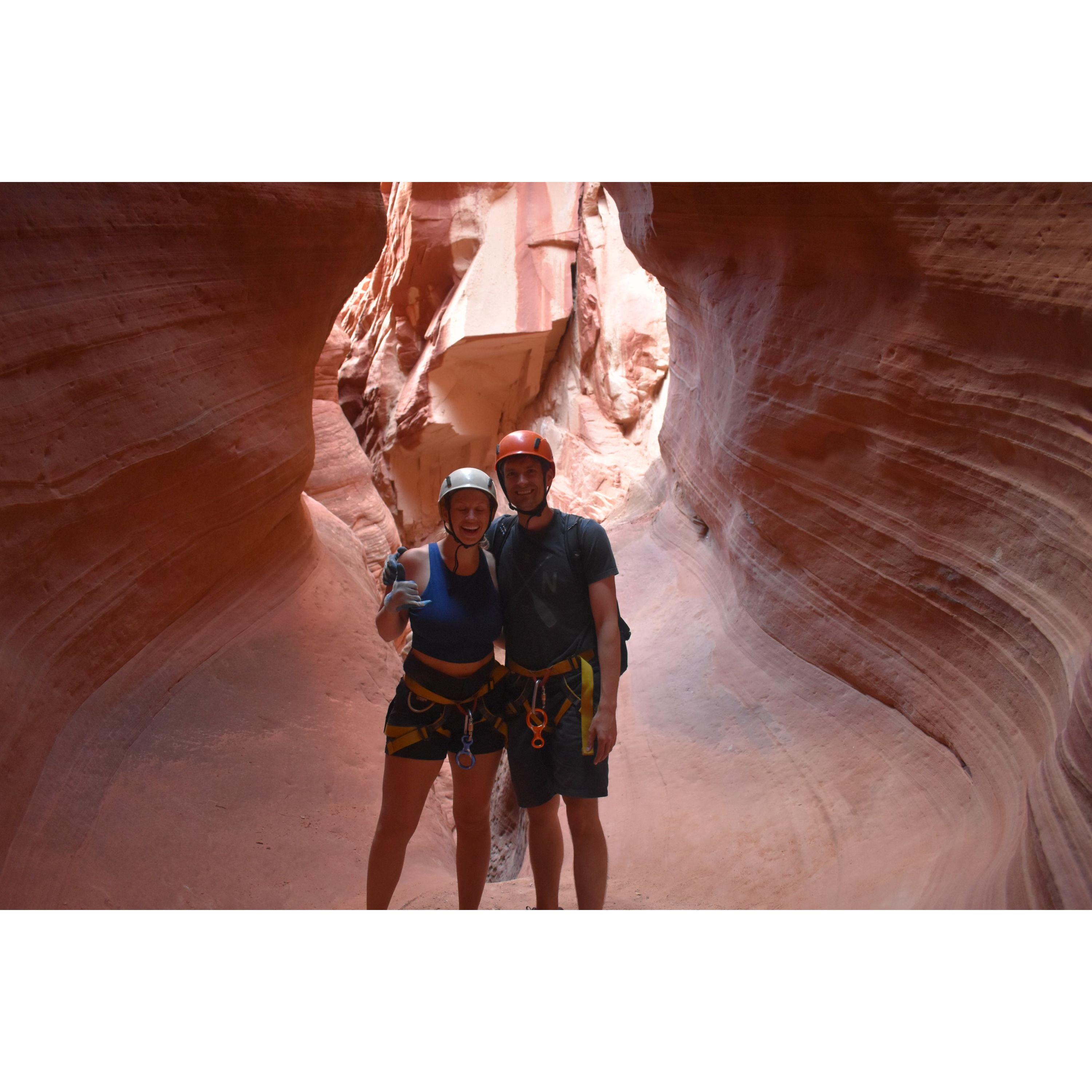 Canyon slotting in Utah