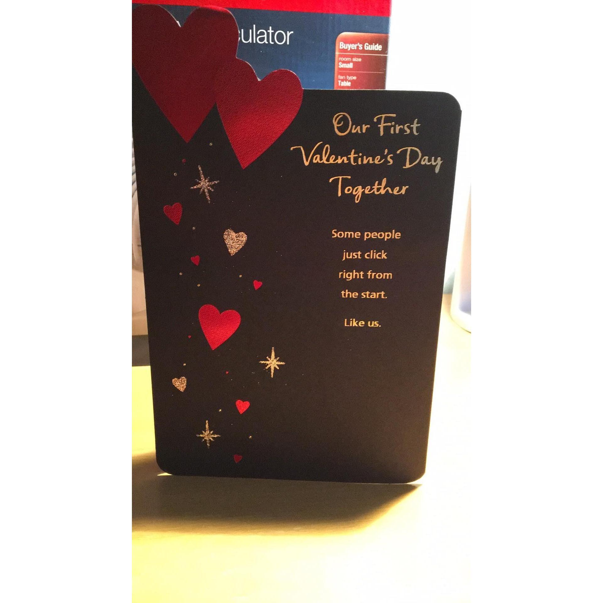 I sent Brandon a Valentine's Day card.