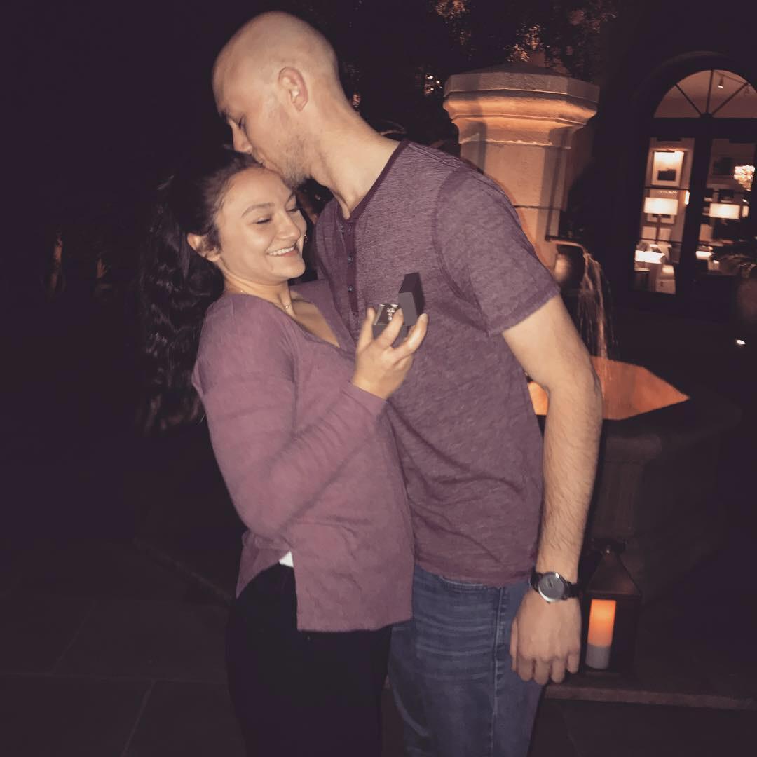 The moment Amber saw the ring for the first time!