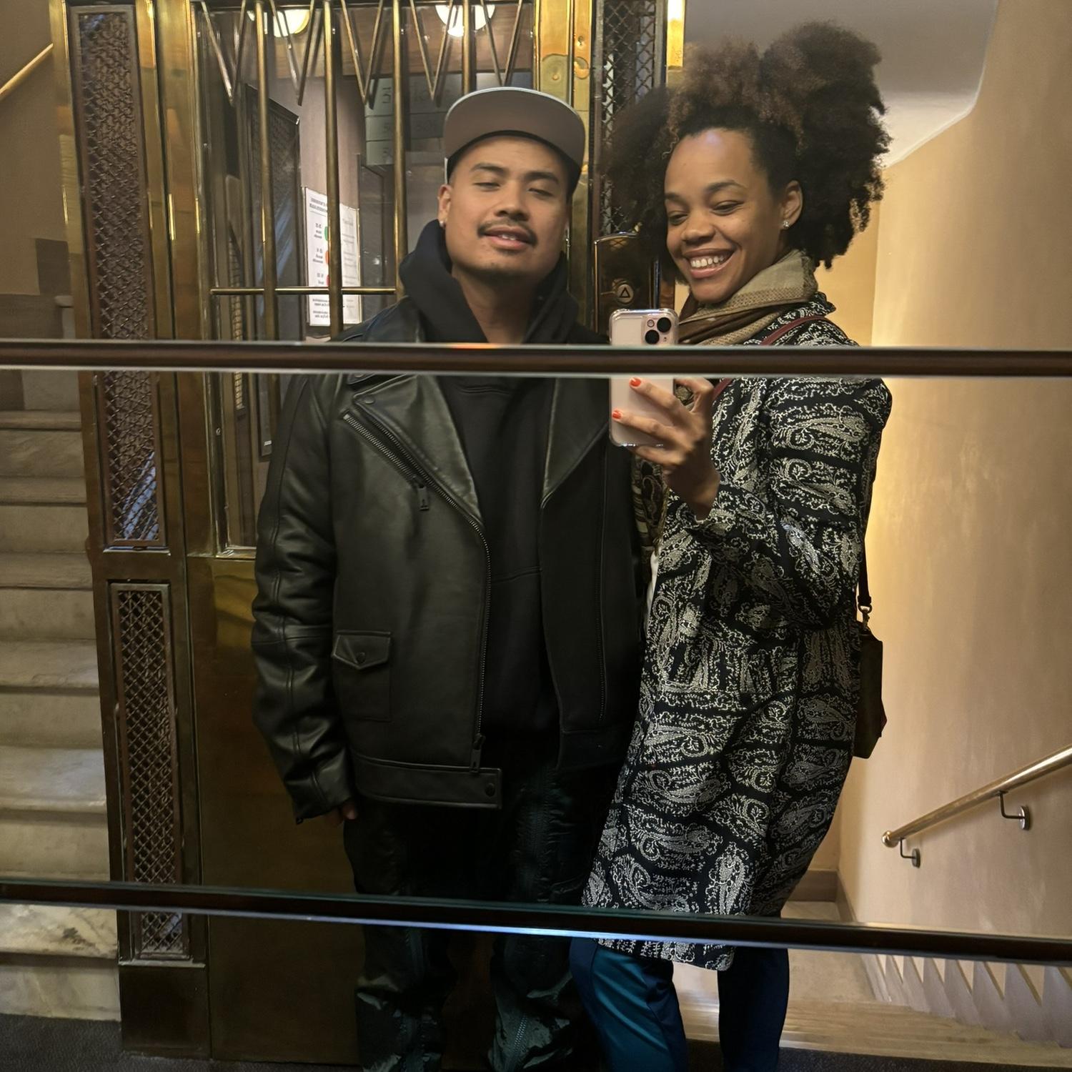 Our hotel in Rome had this mirror right outside our room! Snap a pic!