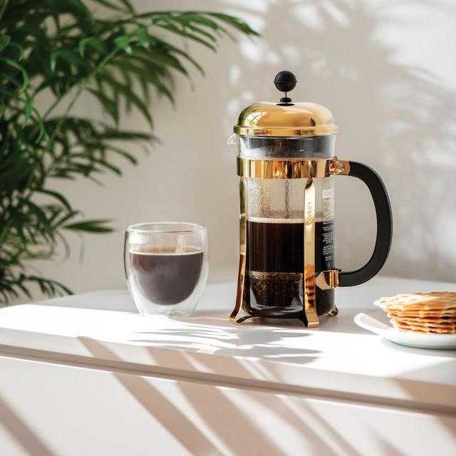Bodum Chambord French Press, Gold and Glass, 8 Cup