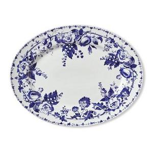 French Blue Bouquet Platter, Floral