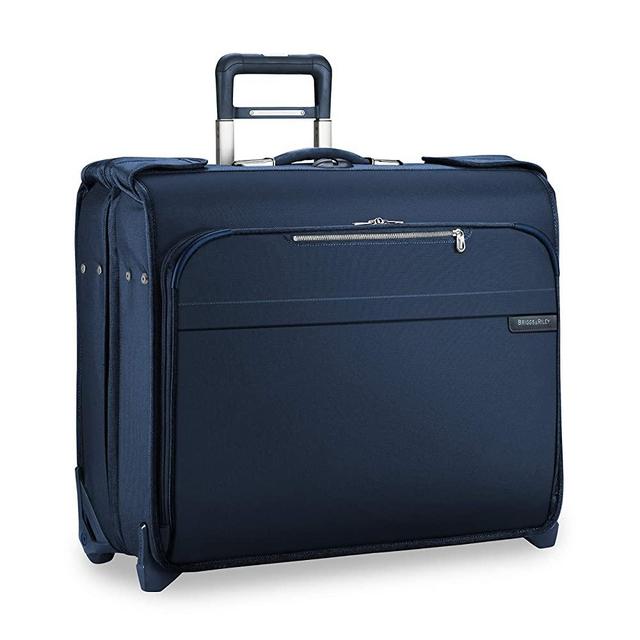 Briggs & Riley Baseline-Softside Carry-On Deluxe 2-Wheel Garment Bag, Navy, One SIze