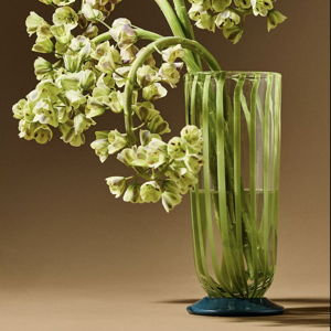 Fraya Vase - Green Stripe